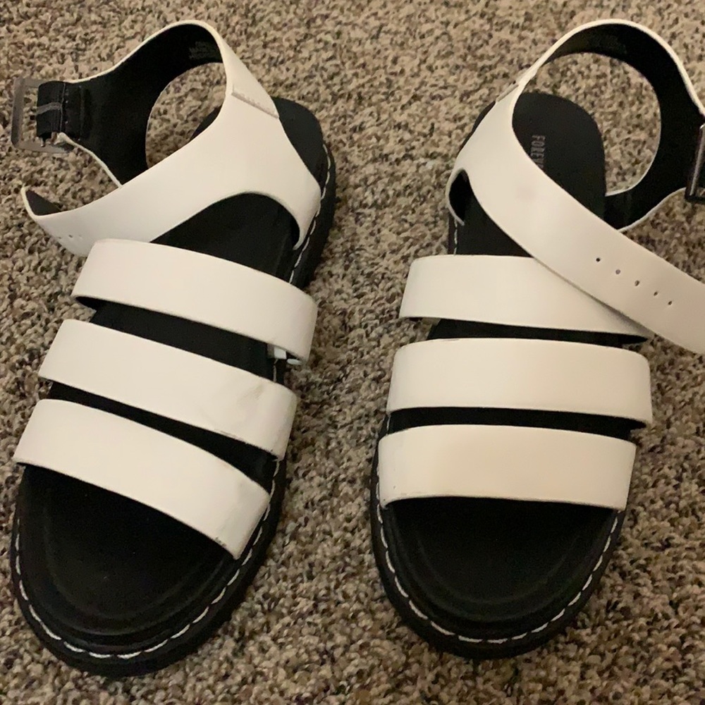 White strappy sandal